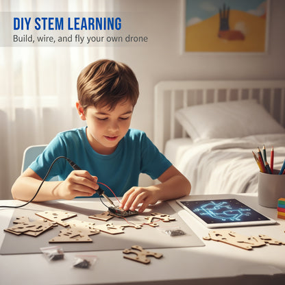 🎁🔥 HOT SALE 50%OFF 🔥🧩 DIY Wooden Drone Building Kit 🚁