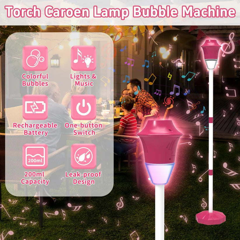 Kids Automatic Bubble Machine with Lights & Music